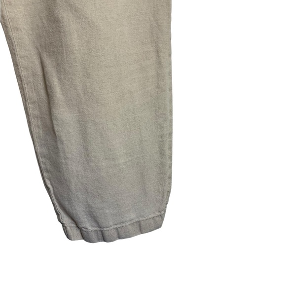 Eddie Bauer 100% Linen Elastic Waist Trousers Khaki Plus Size XXL - Picture 5 of 10